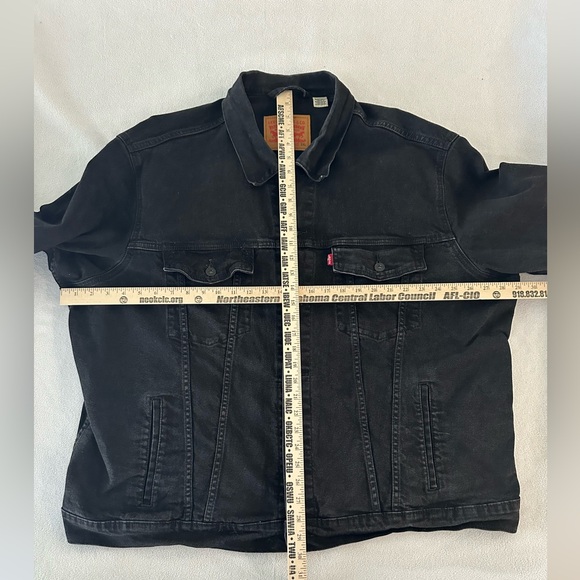 Levi’s Denim Trucker Jacket Men’s 3XL Black Classic Retro Rugged Jean Iconic - Picture 9 of 10